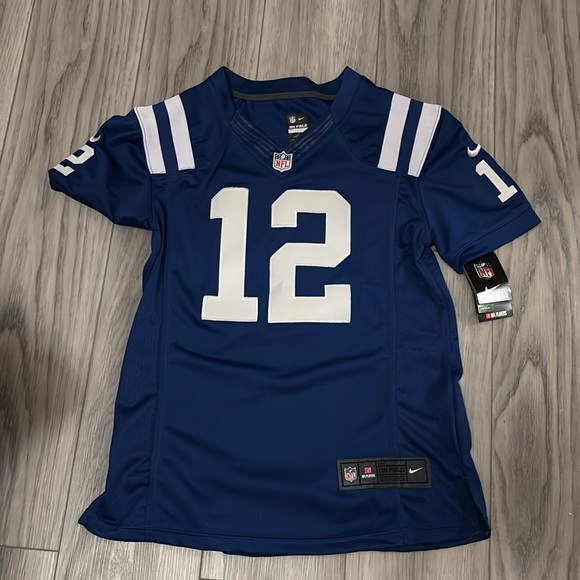 🏈 NIKE Women's Indianapolis Colts Andrew Luck #12 V-Neck Game Jersey, Blue… - Picture 2 of 6